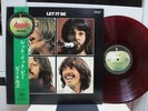 THE BEATLES / LET IT BE, RARE RED WAX JAPAN ORIG. 1ST PRESS 1971 LP w/OBI EX+