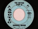 Northern Soul 45 - Barbara Mason - You Better Stop It - Arctic - mp3