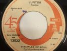 DISCIPLES OF SOUL-CHILE RARE SINGLE 1969 45 RPM SOUL GOOD CONDITION