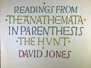 David Jones - Readings From The Anathemata, In Parenthesis, The Hunt - Vinyl LP