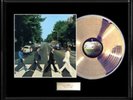THE BEATLES ABBEY ROAD RARE FRAMED LP SILVER DISC  VINYL RECORD DISPAY NO REPRO
