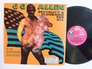 PUNK LP - GG ALLIN & THE MURDER JUNKIES - BRUTALITY & BLOODSHED FOR ALL 1993