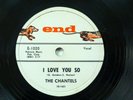 CHANTELS 1958 Doo Wop 78 I LOVE YOU SO / HOW COULD YOU CALL IT OFF on End RJ 730