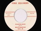 Rockabilly C&W 45 - Billy Barton - Wanted Man/So Called Friend - Fire VG+ rare