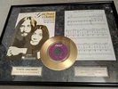 GOLD PLATED RECORD 24K Give Peace a Chance YOKO LENNON 25th Anniversary Framed