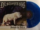 Deströyer 666 ?– Unchain The Wolves -  Merciless  ?– M.R.SRLP002 - Blue Vinyl