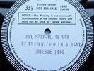 Beethoven: 'Archduke' Trio - Trio Di Trieste **Original Decca Test Press LP**