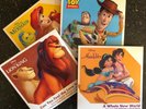 Disney 3 Inch Vinyl Records Lion King Toy Story Little Mermaid Aladdin Set of 4
