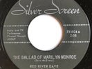 RED RIVER DAVE 45 Marilyn Monroe /Red White Blue Christmas SILVER SCREEN ???? RARE