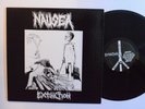 PUNK LP - NAUSEA - EXTINCTION 1990 Profane Gatefold w/ Inserts Poster First VG++