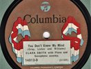 FEMALE BLUES -- Clara Smith & her Jazz Trio - Columbia 14013 - 78 (EE-)