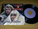 JOHNNY HALLYDAY & SYLVIE VARTAN 7/45 J'AI UN PROBLEME PORTUGAL 1973 RARE SINGLE