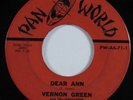 Doo Wop R&B 45 VERNON GREEN Dear Ann PAN WORLD HEAR