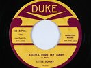 Blues R&B 45 - Little Sonny - I Gotta Find My Baby - Duke - mp3