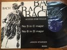 JANOS STARKER Violoncello Bach Solo 3&6 UK 1ED Saga STEREO LP M-