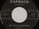 HOYLE NIX, WEST TEXAS COWBOYS: Big Balls Cowtown CAPROCK Western Swing 45 HEAR