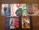 5 x UK SUBS coloured vinyl 7
