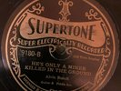 Supertone 9180 Ted Chestnut ONLY A MINER KILLED IN THE GROUND 78rpm Country E+