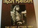 iron maiden - the first attack 1981   -7' - clear vinyl