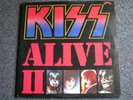 KISS-Alive II LP-1977 UK-Glow Red-CALD 5004-Casablanca-2 LPs-PYE Records