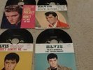 4-Elvis Presley 45's W/Pic Slvs-Blue River,Judy,Don't,Long Legged Girl