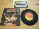 JUDAS PRIEST BREAKING THE LAW GATEFOLD+PATCH 7 INCH SINGLE VINYL RECORD 45rpm EX