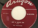 ROCKABILLY The Prowlers GET A MOVE ON Aragon 45 very rare Canadian orig pressing