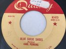 ROCKABILLY Carl Perkins BLUE SUEDE SHOES Quality 45 rare Canadian pressing