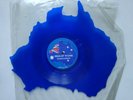 MEN AT WORK Down Under - RARE Australia Shaped Blue Vinyl - EX Cond (1981)