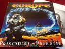 EUROPE - PRISONERS IN PARADISE - RARE ORIGINAL 1991 LP WITH LYRIC INNER