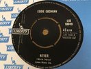 Eddie Cochran “Never” Liberty Records EXCELLENT++