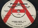 BEATLES Paperback Writer / Rain UK 'A' Label Promo Demo Parlophone
