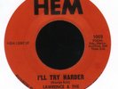 LAWRENCE & THE ARABIANS I`ll Try Harder HEM ( Northern Soul ) Original