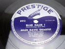 Miles Davis Quartet Blue Haze I/II Prestige 893 78 RPM BEBOP JAZZ 1954
