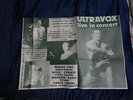 ULTRAVOX:Live In Concert-U.K.LP w/Poster PCV,Nov. 2-81 At Palasport Rimini Italy