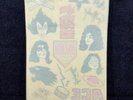 Kiss Tattoo Sheet  1977 From Kiss Alive 2 Album