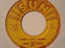 Rockabilly 45 JERRY LEE LEWIS Sweet Little Sixteen / How's My Ex SUN VG+