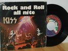 KISS Rock and Roll All Nite 45 RARE PS Italian Picture Sleeve 7'' vinyl