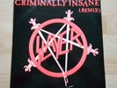 SLAYER criminally insane vinyl EP