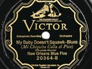 Victor #20364: New Orleans Blue Five-My Baby Doesn't Squawk Blues/The Mess V+/E-