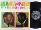 Art Blakey's Jazz Messengers w/Thelonious Monk - S/T LP - Atlantic Black Mono DG