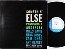Cannonball Adderley - Somethin' Else LP - Blue Note Mono DG RVG Ear W 63rd VG+