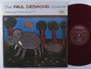 PAUL DESMOND QUARTET/DON ELLIOTT Self Titled FANTASY 3235 LP mono red vinyl **