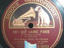 DISQUE 78 TOURS/ MAGUY FRED/GRAMOPHONE K 6093/SI TU VEUX PARTIR/GRAMOPHONE K6093