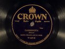 78 RPM -- Lionel Belasco and His Orch., Crown W-827, EE+  West Indian - Calypso