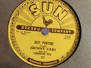 Johnny Cash Tennessee Two Sun 221 Hey, Porter  Cry  Cry  Cry  78 RPM 1955 10