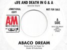 ABACO DREAM Life And Death in G&A on A&M psych funk soul 45 HEAR