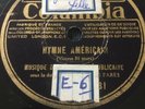 78 Rpm GARDE REPUBLICAINE - Hymne Americain- God save the king - COLUMBIA 8231