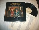 Ambrosia 1975 s/t LP 1978 Reissue SIGNED by Band in Silver Marker Holdin On To