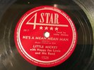 LITTLE MICKEY & HAPPY JOE LEWIS on 4STAR 1528  HE'S A MEAN MEAN MAN / PARTY LINE